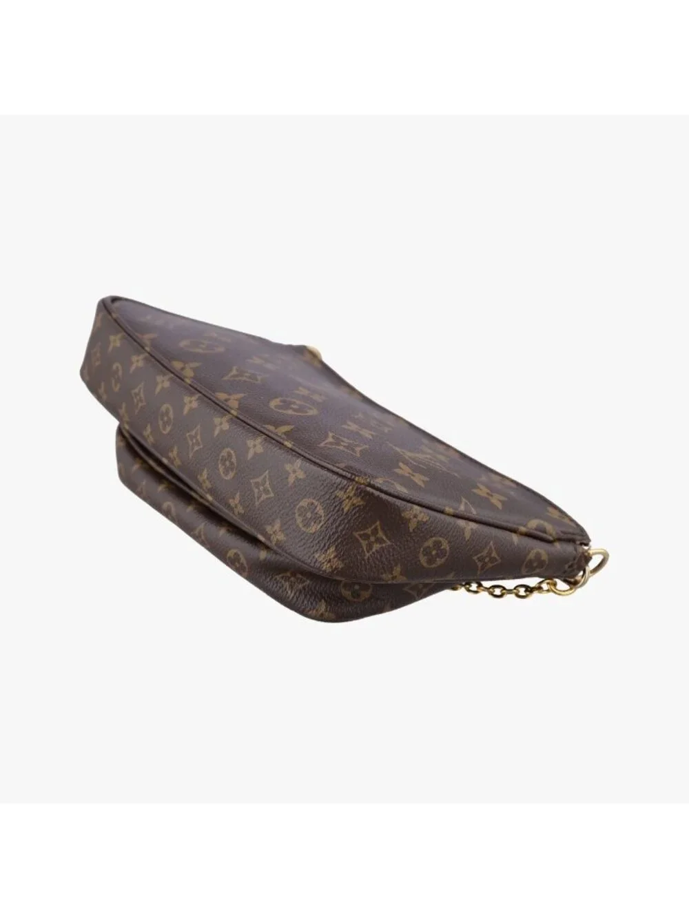 Louis Vuitton Multy Pochette Soir Monogram Brown Khaki Canvas